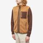 Hikerdelic Men's Solari Fleece Gilet in Brown