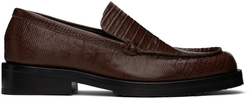 Photo: BY FAR SSENSE Exclusive Brown Rafael Loafers