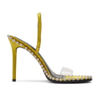 Alexander Wang Yellow Nova Crystal Heeled Sandals