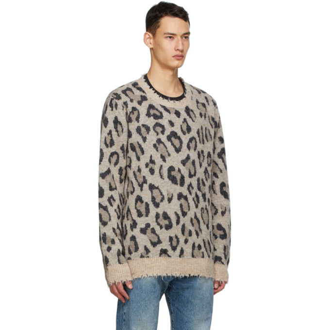 R13 Beige Leopard Sweater R13