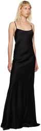 Victoria Beckham Black Cami Maxi Dress