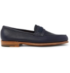 John Lobb - Tore Leather Penny Loafers - Blue