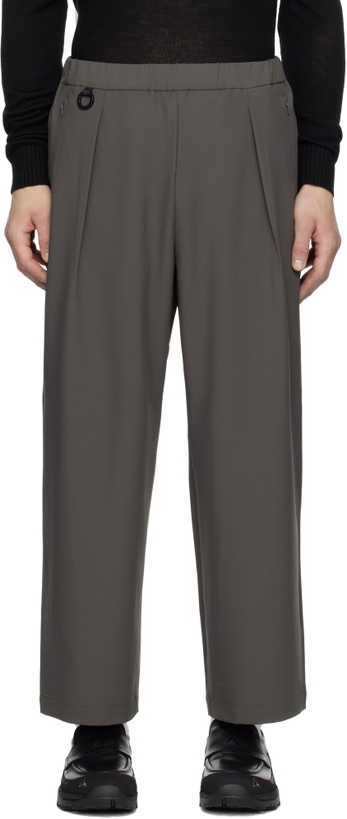 Photo: Descente ALLTERRAIN Gray Tech Regular Trousers