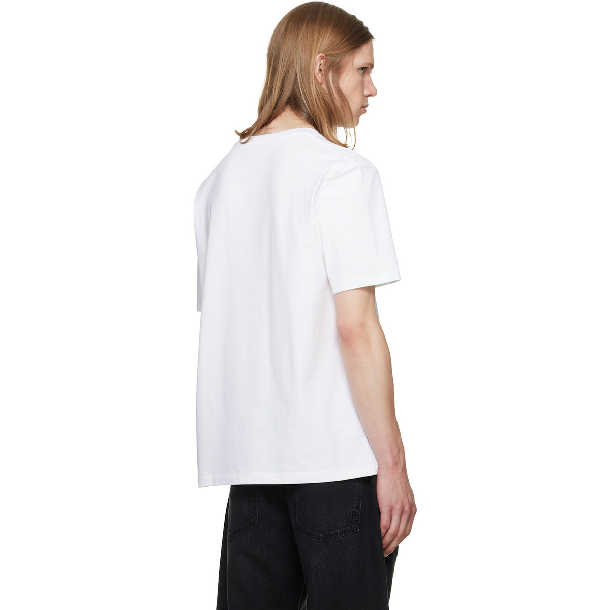 BALMAIN Two-Pack Black & White 'Balmain Vintage' T-shirts