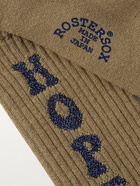 Rostersox - Hope Metallic Intarsia Ribbed Cotton Socks