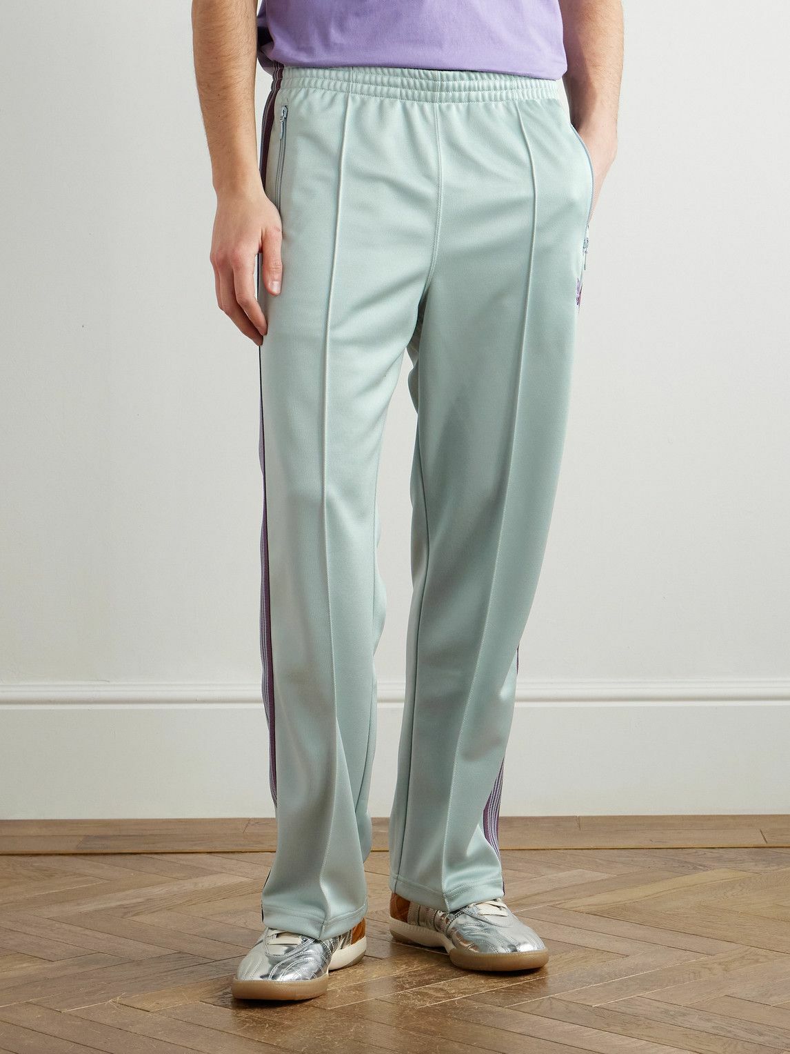 ☆NERDY☆ 22SS Logo Tape Track Pants Cream Logo Jacquard Knit Side-Snap Track Pants | Michael Kors [US]