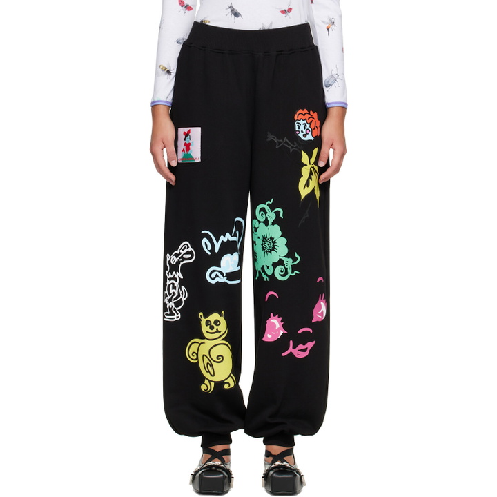 Photo: Chopova Lowena Black 'Friends of CL' Sweatpants