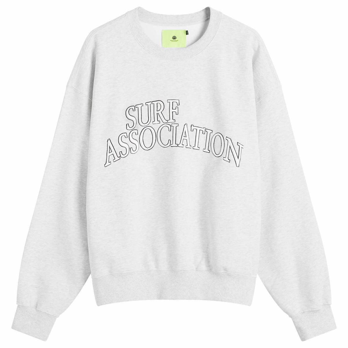 New Amsterdam Surf Association Men's New Amsterdam Varsity Crew Sweatshirt in Grey