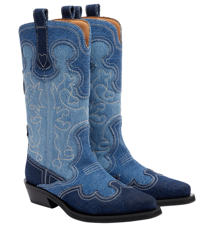 Photo: Ganni Denim cowboy boots