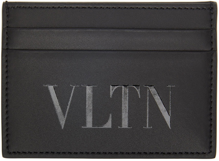 Photo: Valentino Garavani Black VLTN Card Holder