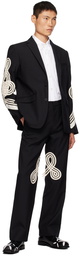 Stefan Cooke Black Embroidered Blazer