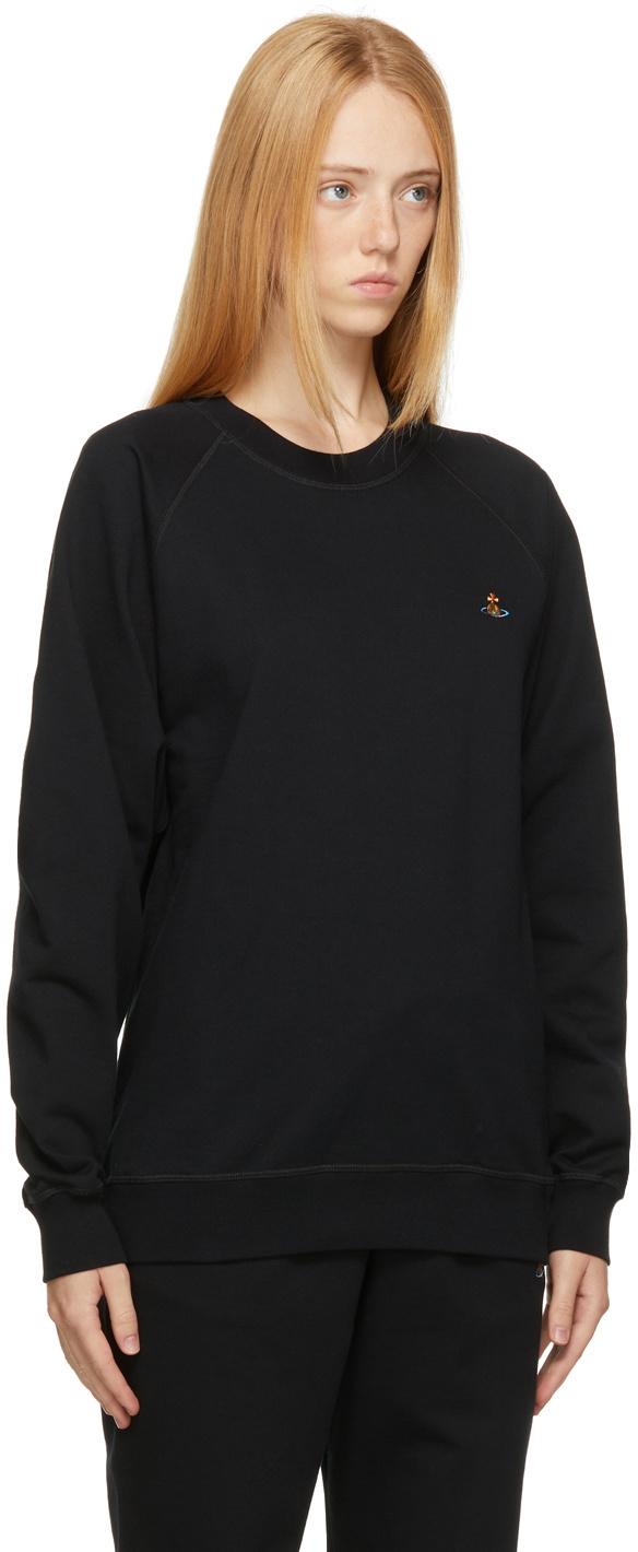 Vivienne Westwood Black Orb Raglan Sleeve Sweatshirt