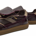 ALOHAS Women's TB 490 Club Onix Leather Sneakers in Onix Deep Burgundy