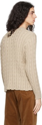 AURALEE Beige Big Sweater