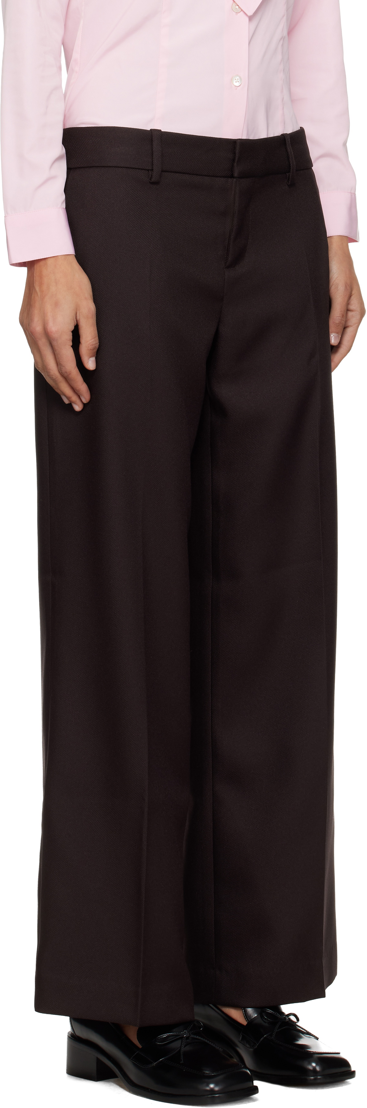 Sandy Liang Brown Grandpa Trousers