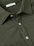 Boglioli - Cotton-Blend Piqué Polo Shirt - Green