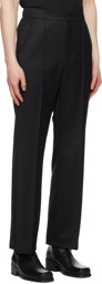 AMOMENTO Black Flared Trousers