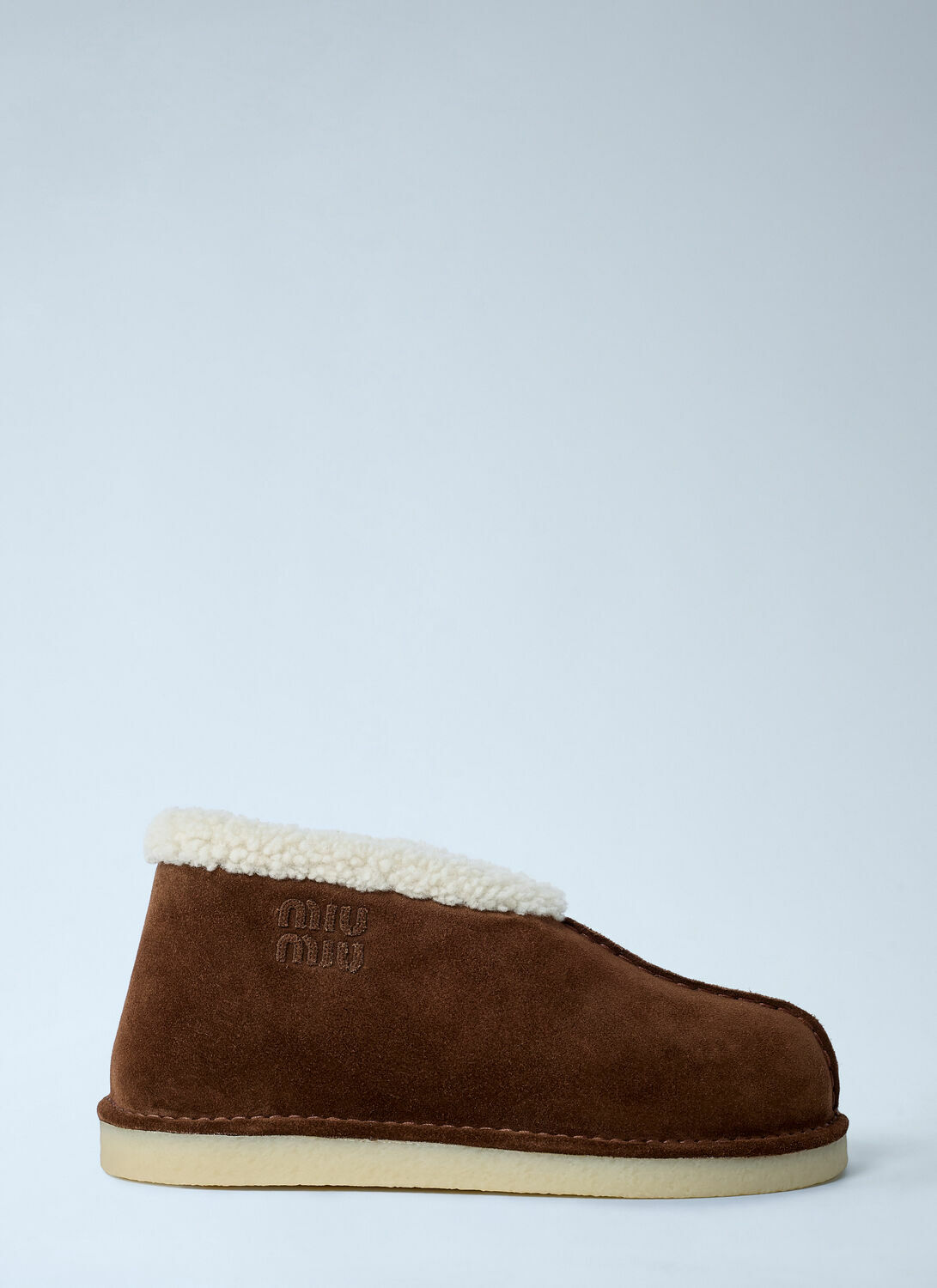 Miu Miu Suede Logo Motifs Boots