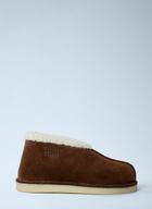 Miu Miu Suede Logo Motifs Boots