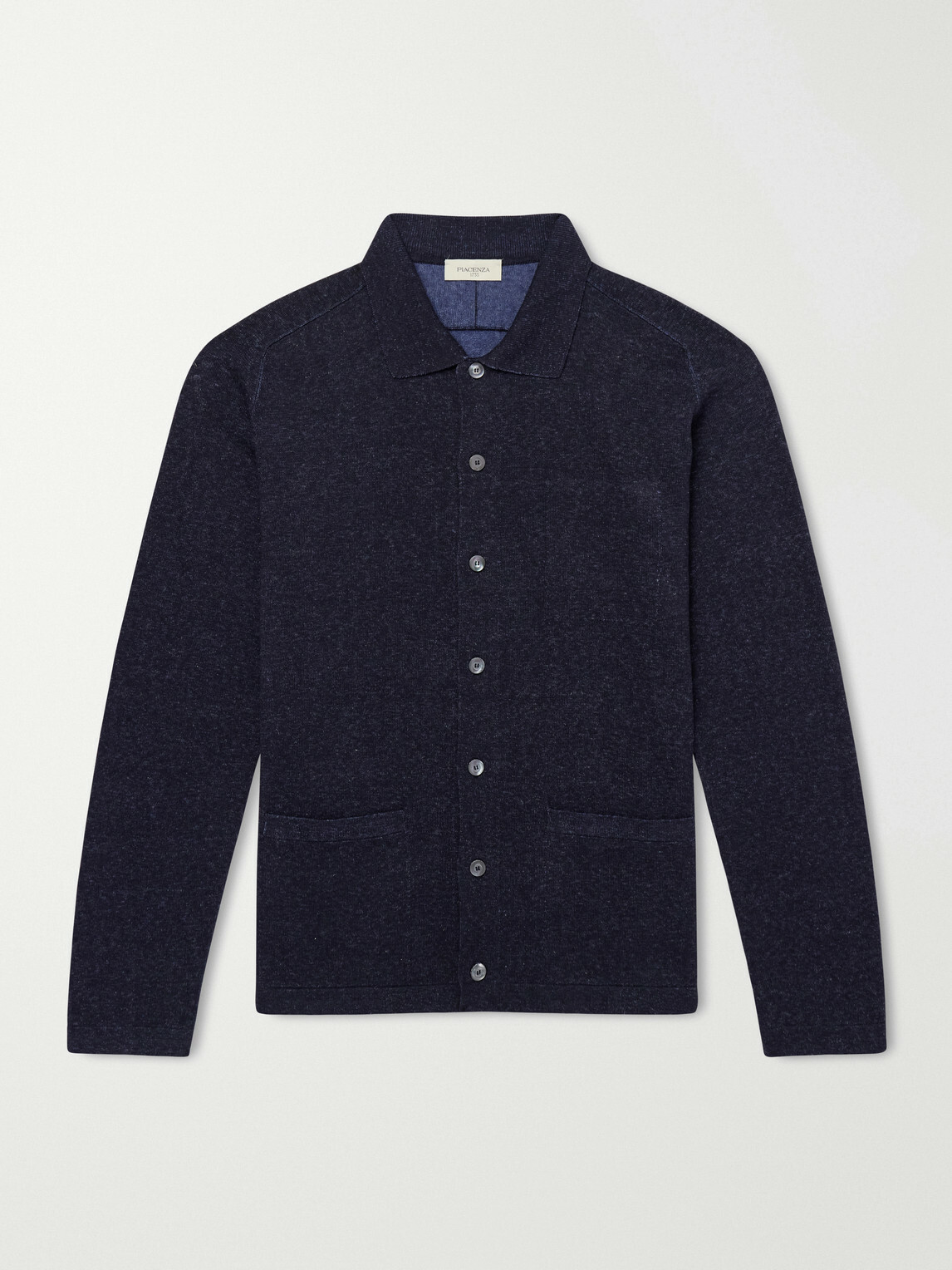PIACENZA 1733 - Silk and Linen-Blend Chore Overshirt - Blue