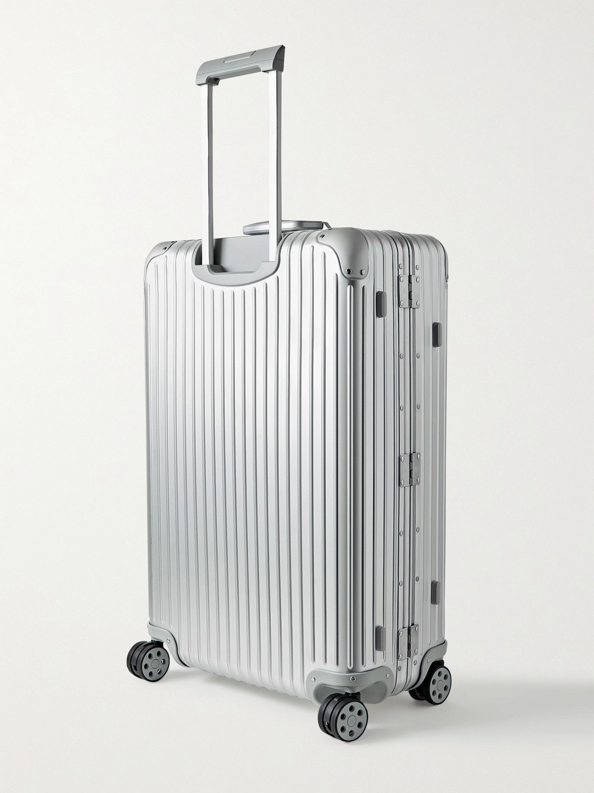 Classic Check-In L Aluminum Suitcase, Silver