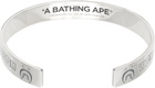 BAPE Silver Shark Bangle Bracelet