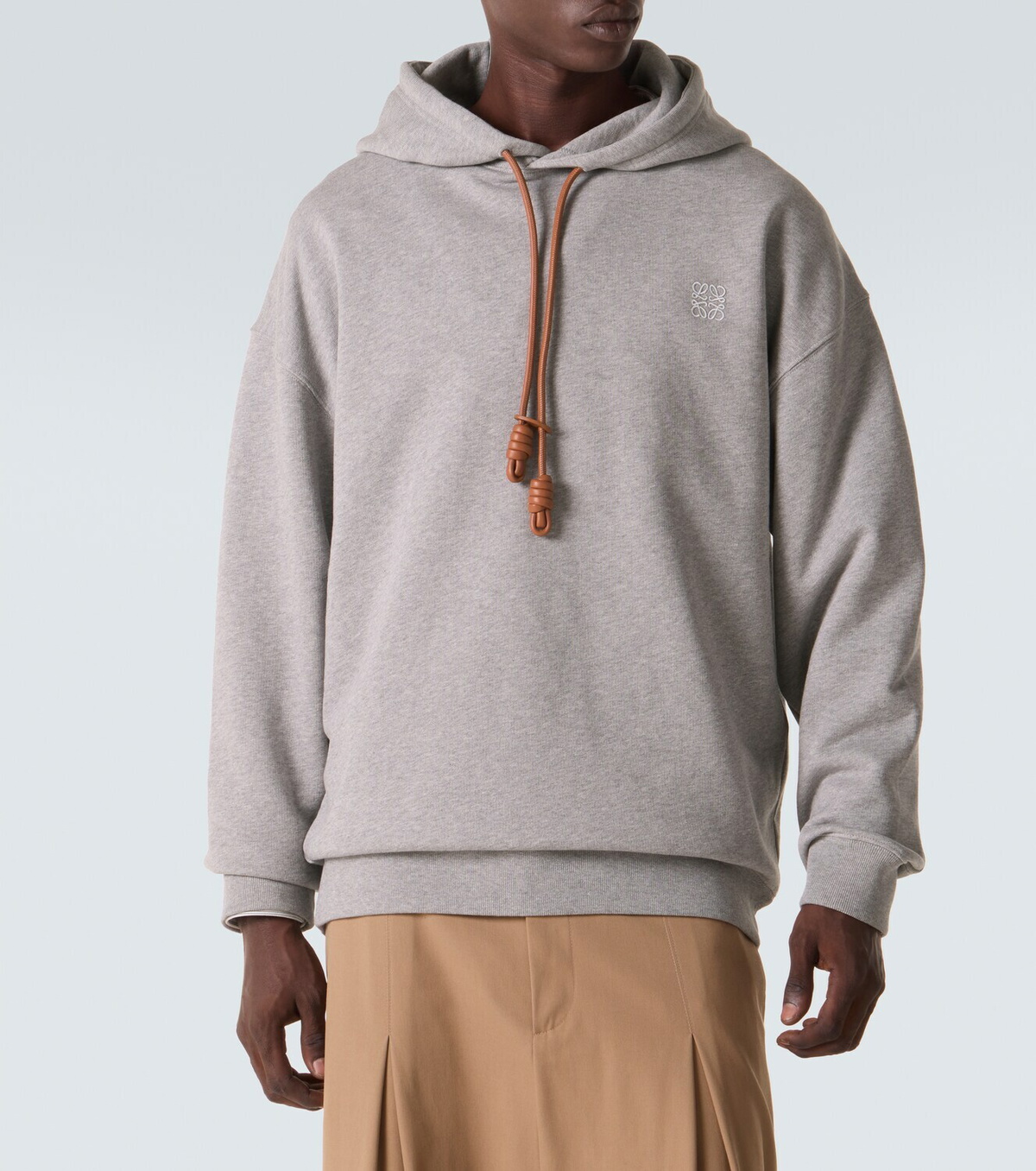 Loewe Anagram cotton jersey hoodie