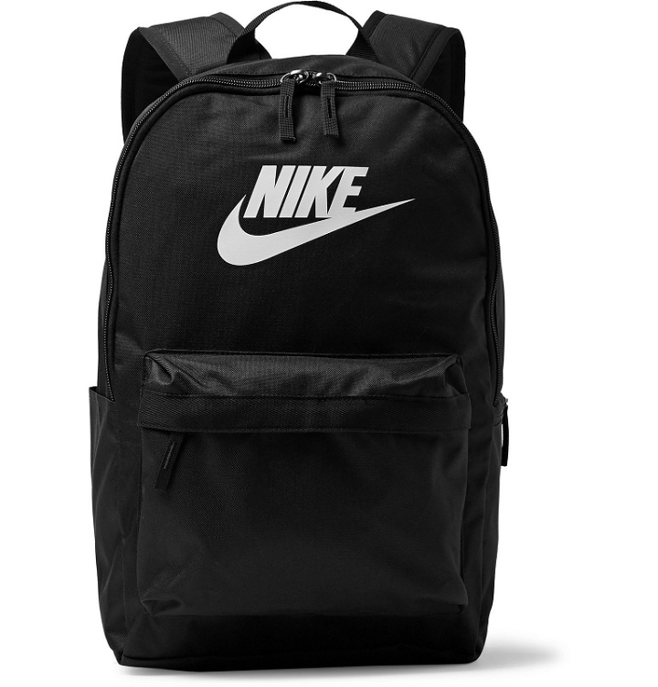 Photo: Nike - Heritage 2.0 Logo-Print Canvas Backpack - Black
