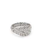 Tom Wood Small Quilt Ring in Silver