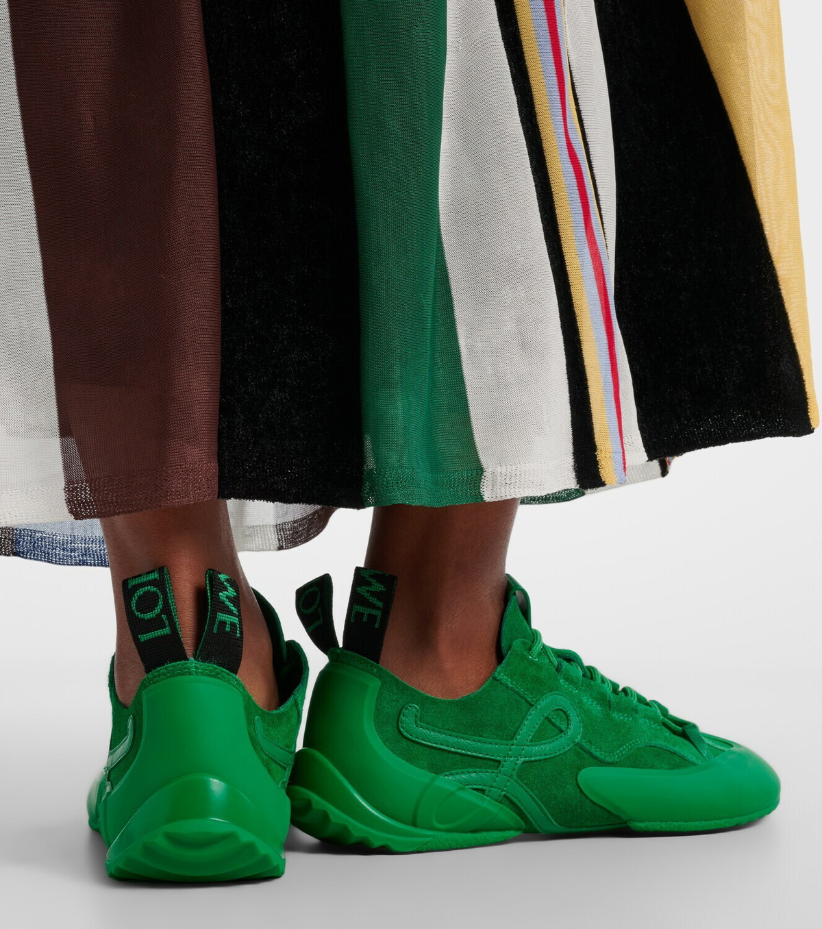 Loewe Grip Anagram suede sneakers