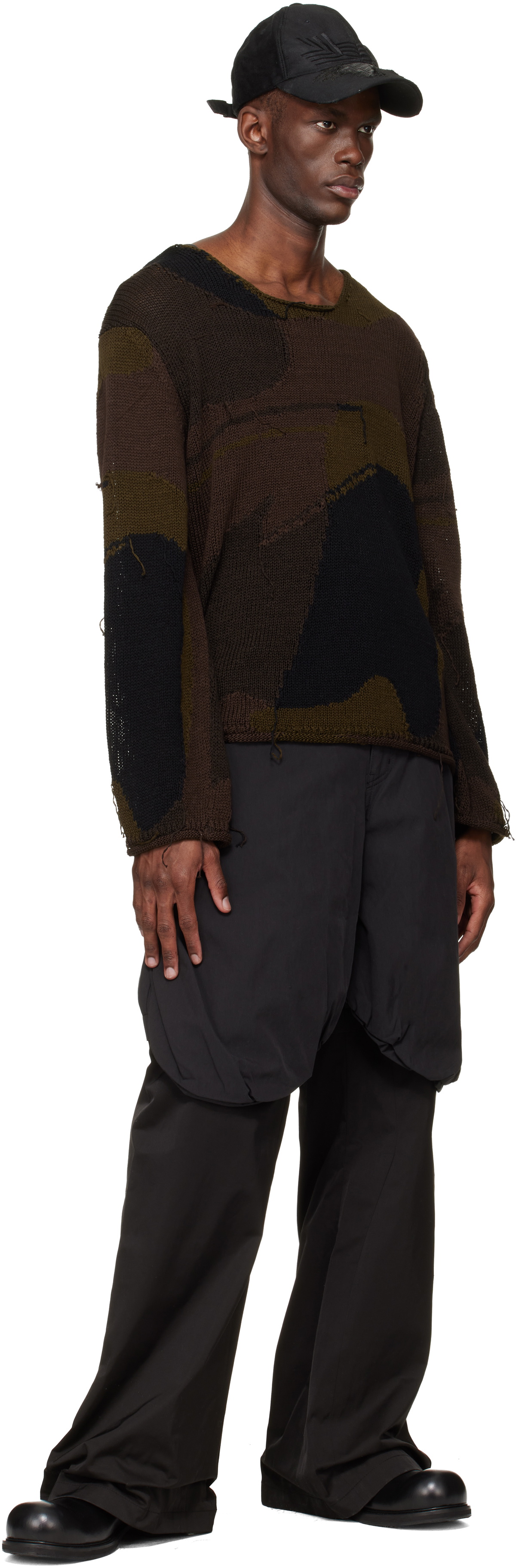 FFFPOSTALSERVICE Black Bolsu Double Layered Trousers