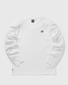 New Balance Essentials Long Sleeve T Shirt White - Mens - Longsleeves