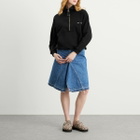 TOGA ARCHIVES Women's TOGA High Neck Half Zip Nylon Sweatshirt in Black