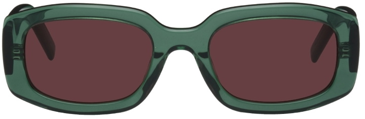Photo: Kenzo Green Rectangular Sunglasses