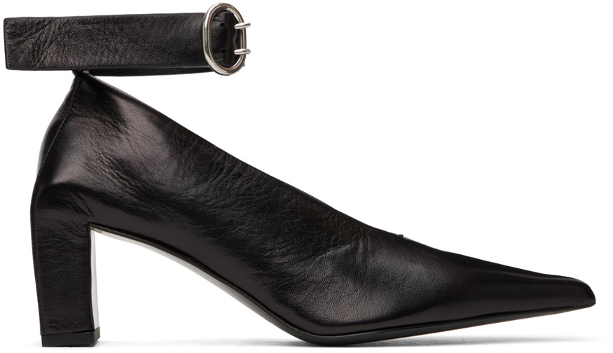 Jil Sander Black Pin-Buckle Heels Jil Sander