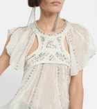 Isabel Marant Orna embroidered chiffon top