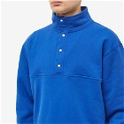 Adsum Men's 3/4 Snap Front Sweater in Royal Blue