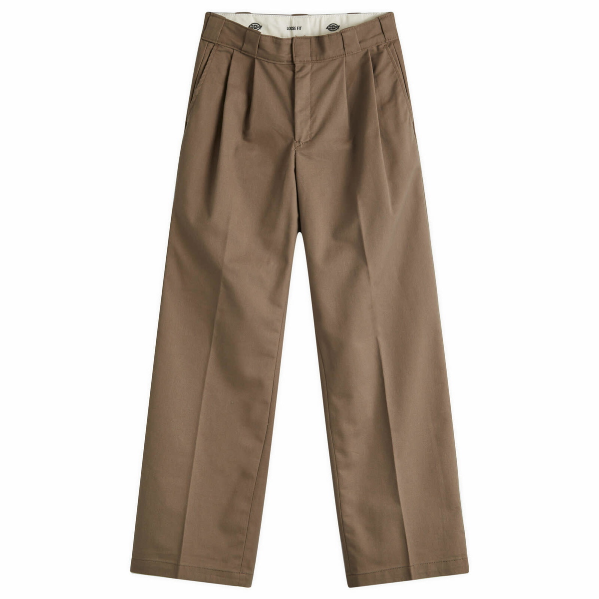 Dickies Women's Pleated Multi Pocket Work Pant in Mushroom