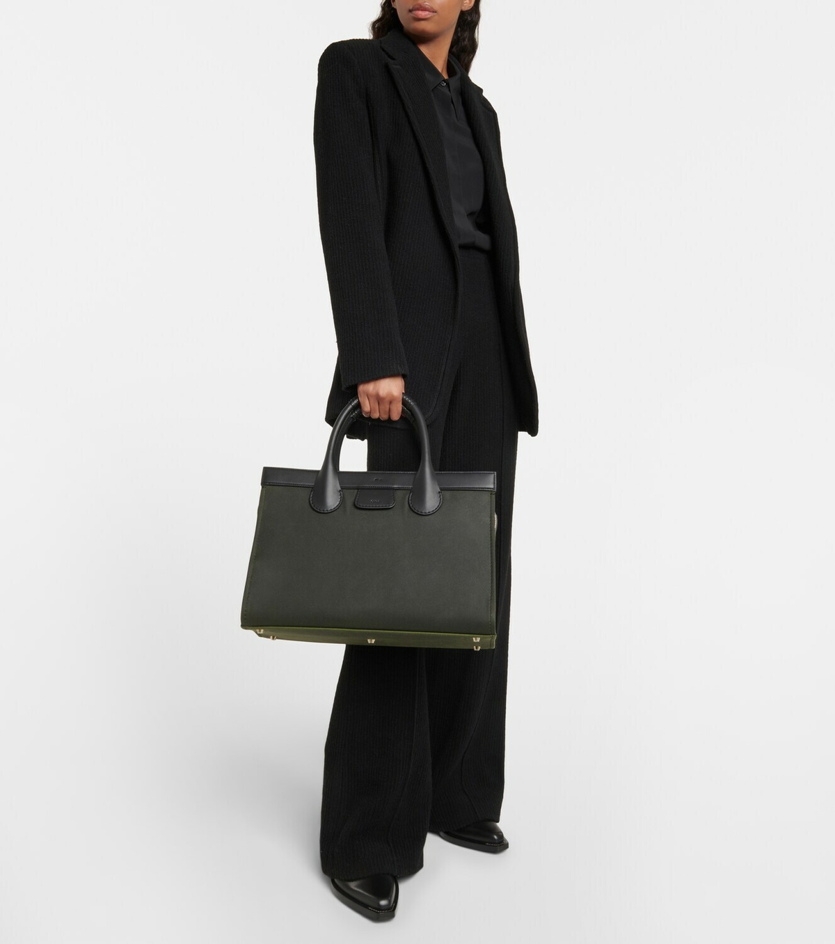 Chloe - Edith Large leather-trimmed tote bag Chloe