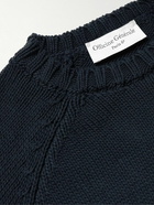 Officine Générale - Ray Ribbed Cotton Sweater - Blue