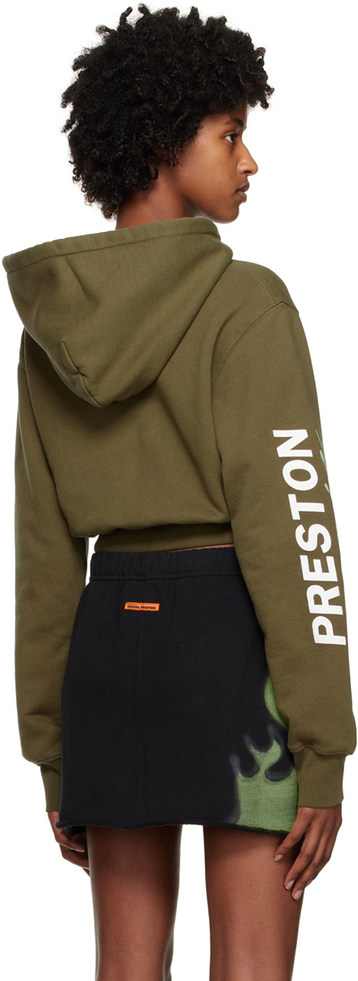 Heron Preston Khaki Patch Hoodie