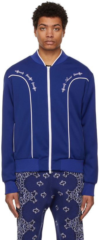 Photo: AMIRI Blue Western Track Jacket