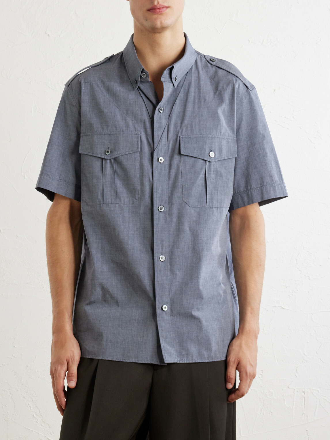 Maison Margiela - Cotton Shirt - Blue