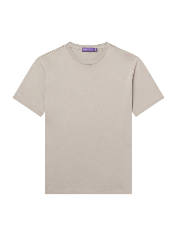 Photo: Ralph Lauren Purple label - Cotton-Jersey T-Shirt - Gray