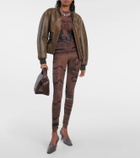 Jean Paul Gaultier x KNWLS printed mesh leggings