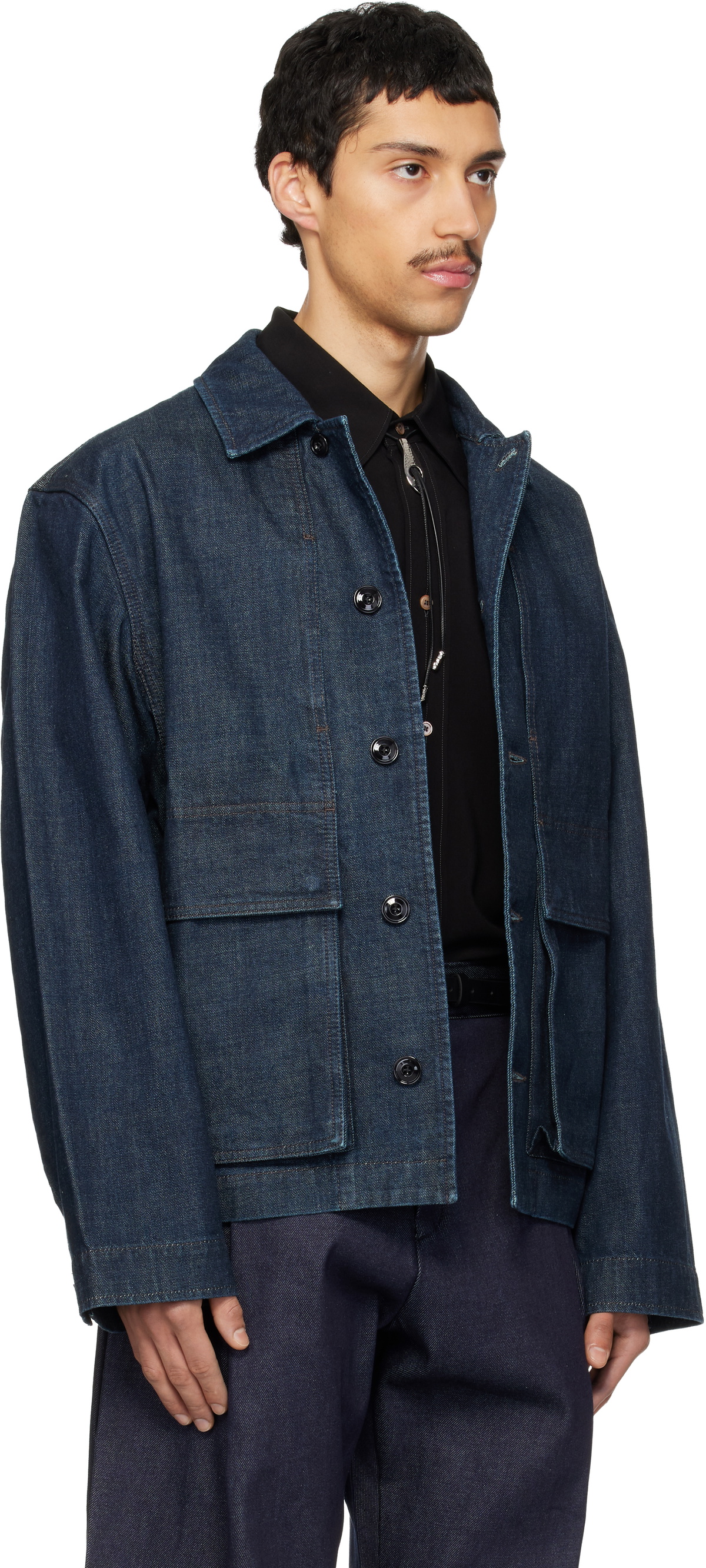 LEMAIRE Blue Boxy Denim Jacket