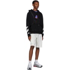 Off-White Black and Multicolor Thermo Double Sleeve Hoodie