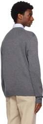 AMI Paris Gray Ami de Cœur Sweater