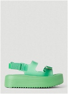 Melissa - Brave Papete Sandals in Green