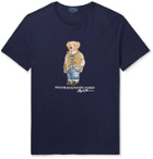 POLO RALPH LAUREN - Slim-Fit Printed Cotton-Jersey T-Shirt - Blue